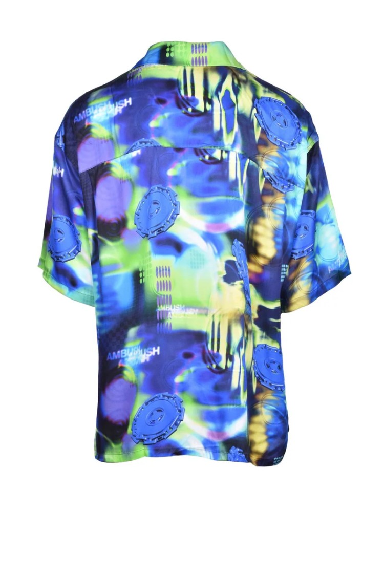 Ambush* Printed Shirt - Blue/Green