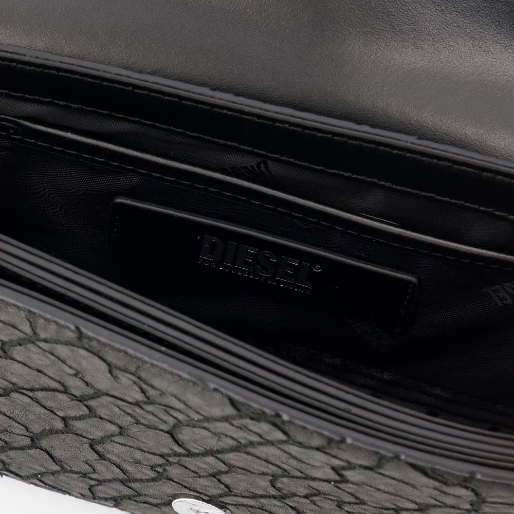 Diesel 1Dr Shoulder Bag - Leather - Black