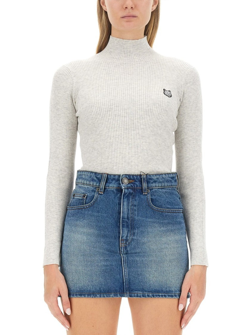 Maison Kitsuné Slim-Fit High Neck Jersey