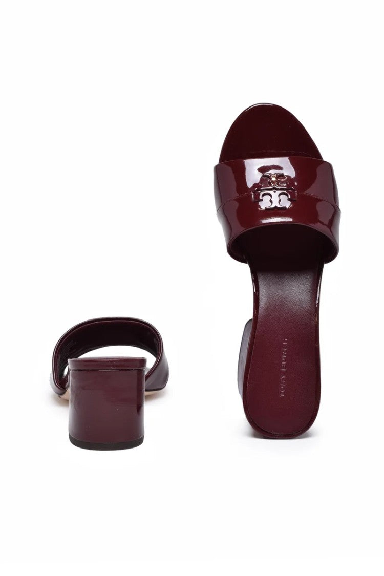 Tory Burch Patent Mules - Red