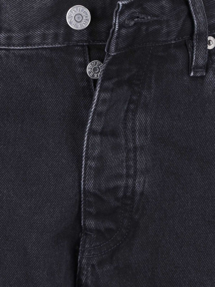 Sunflower Black Loose Denim Wide-Leg Jeans