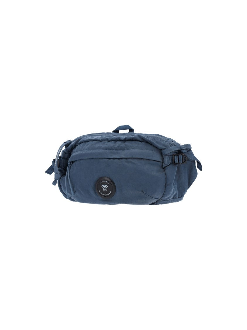 C.P. Company Blue Nylon B Lens Belt Bag