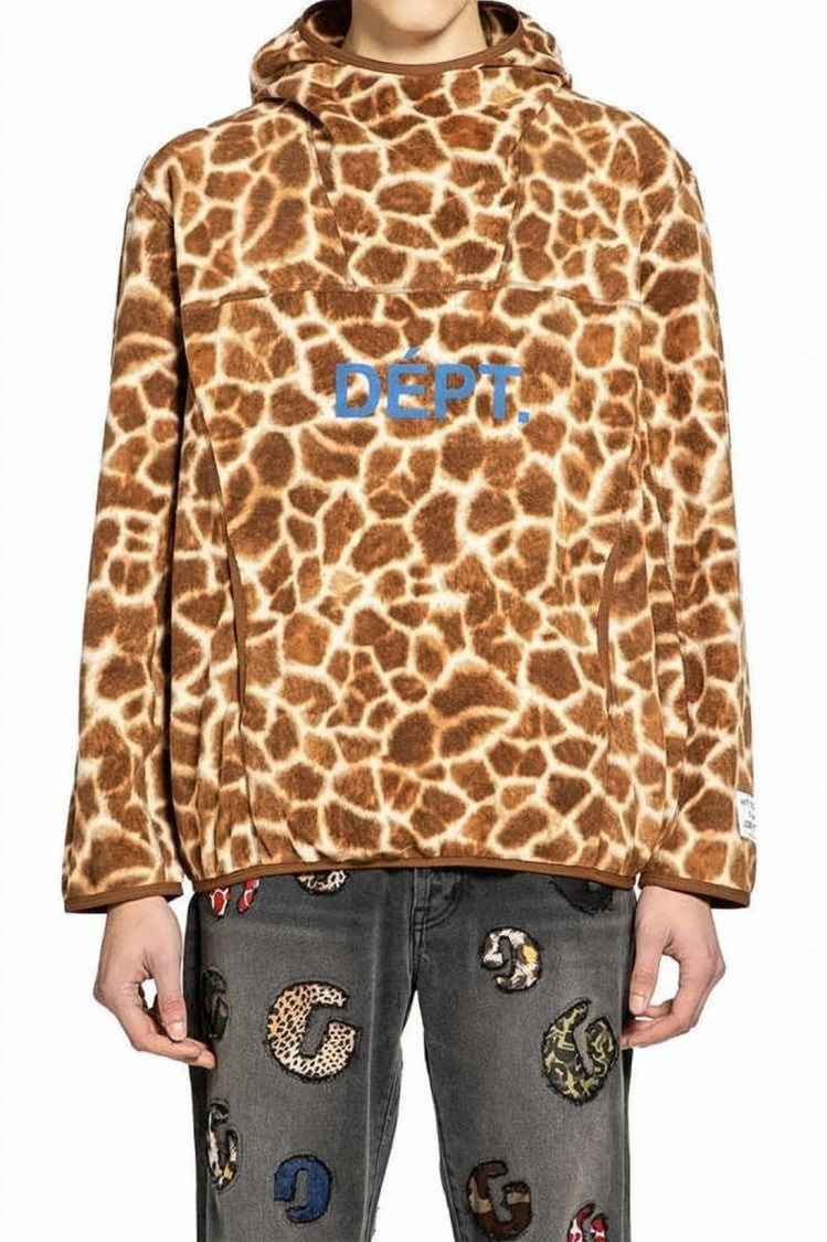 Gallery Dept. Giraffe Print Hooded Sweatshirt