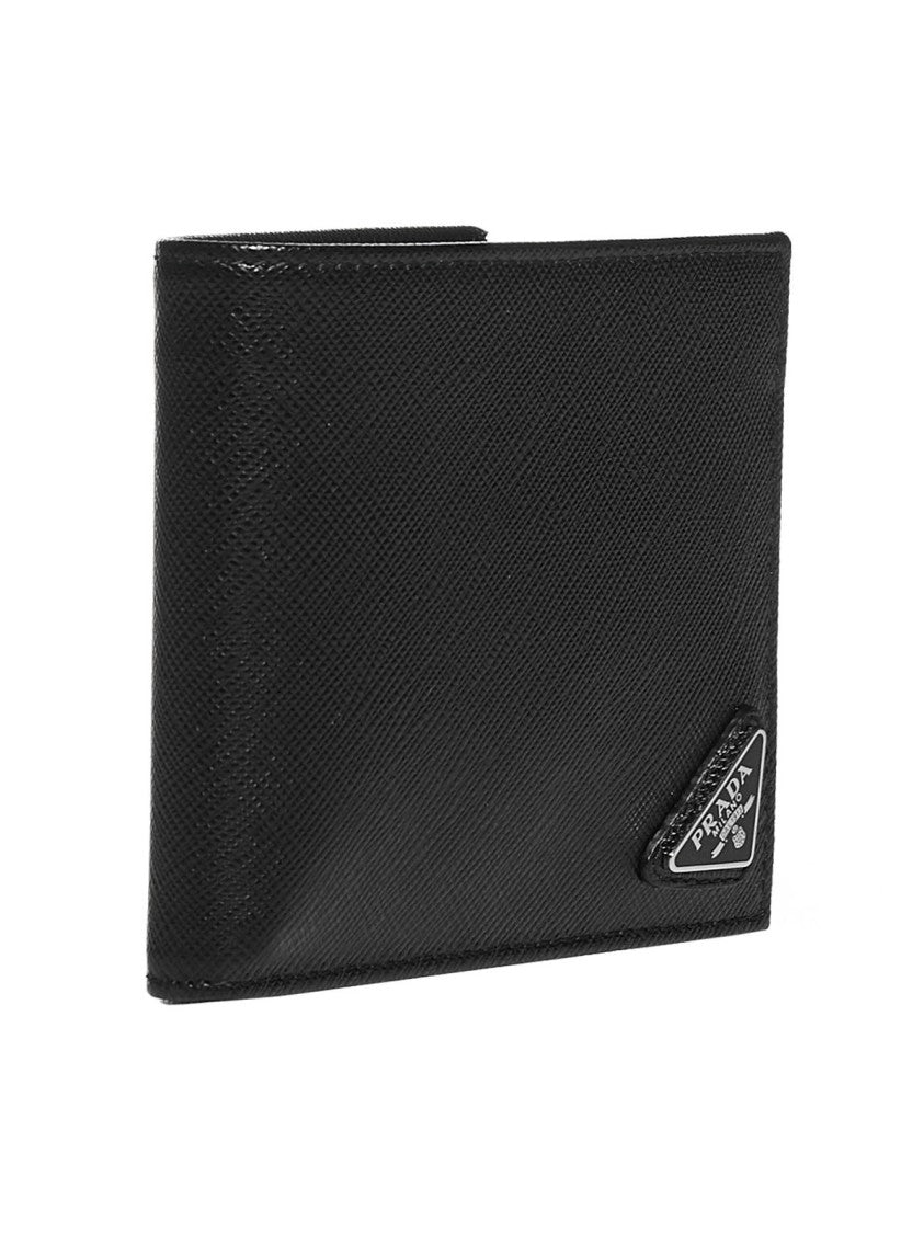 Prada Textured Calf Leather Bifold Wallet