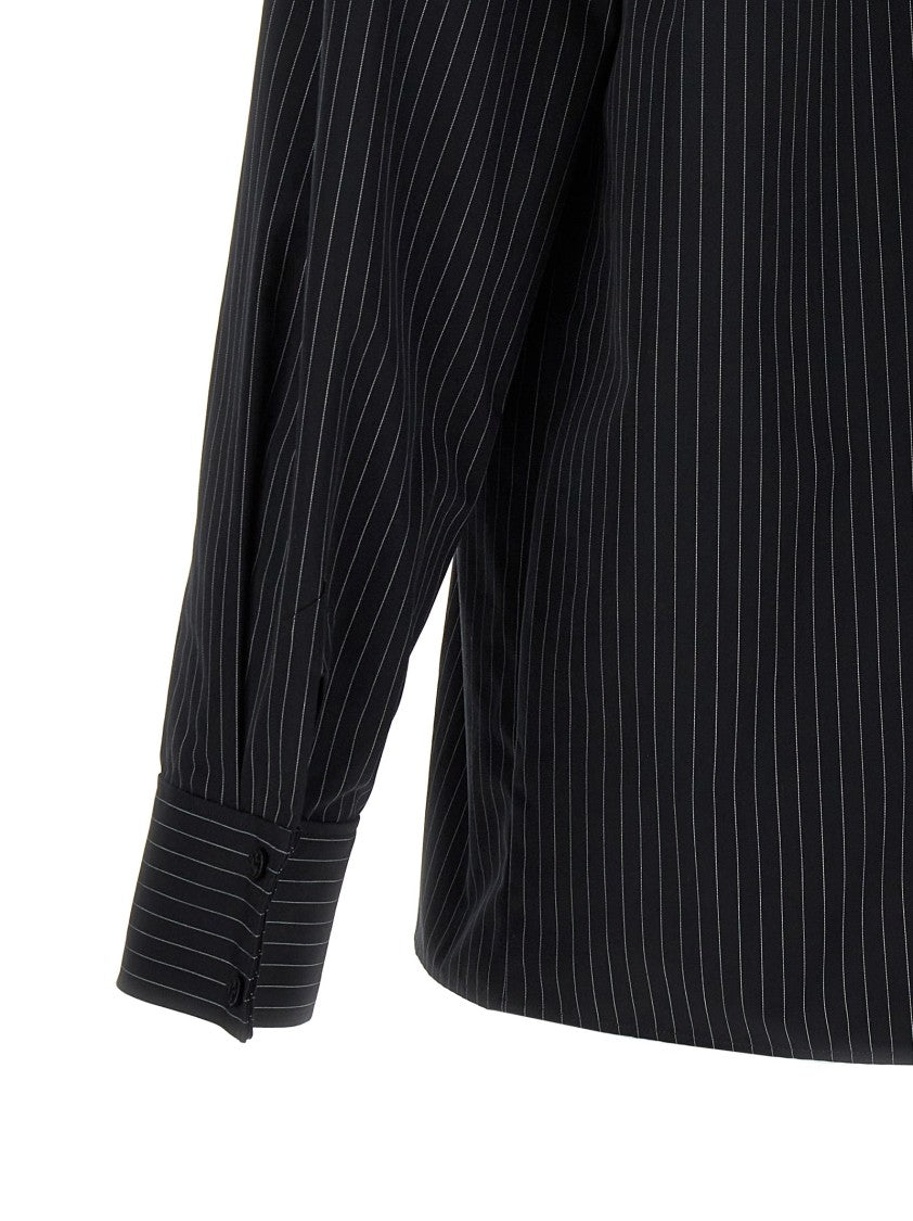 Saint Laurent Vertical Stripe Cotton Shirt