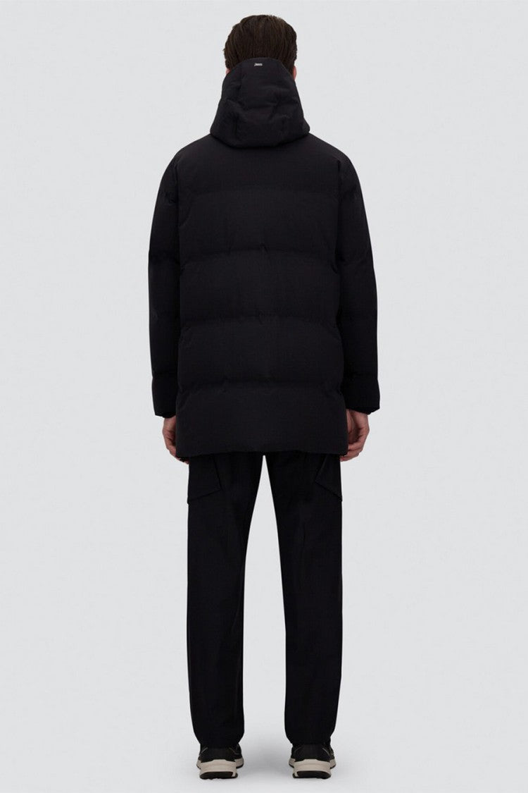 Herno Black Hooded Polyamide-Blend Jacket