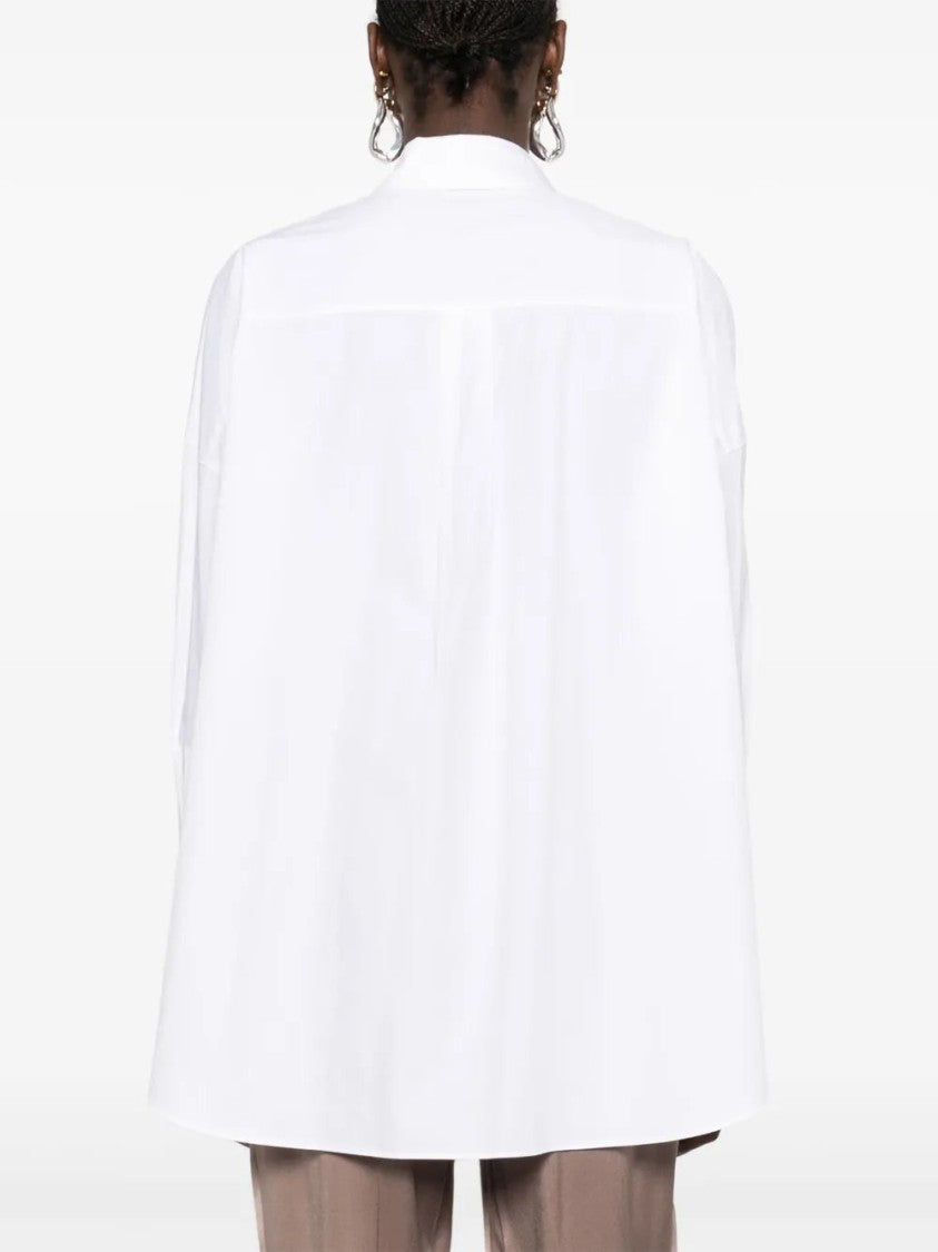 Joseph Box-Pleat White Shirt With Buttoned Cuffs