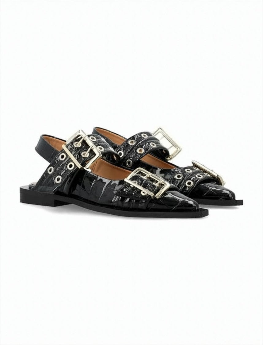 Ganni Pointed Toe Flat Shoes