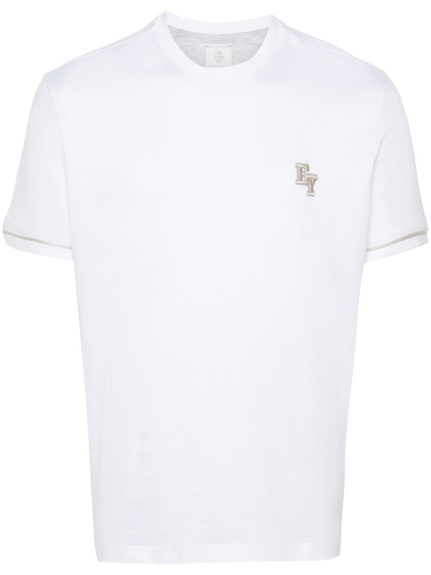 Eleventy Short Sleeve White T-Shirt