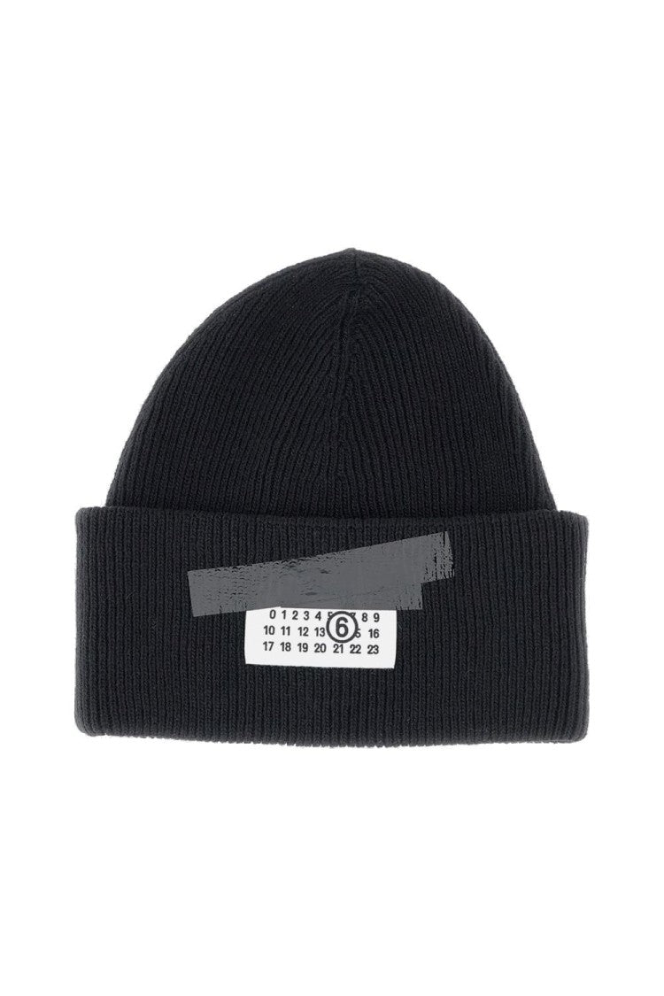 Mm6 By Maison Margiela Ribbed Wool Blend Cap