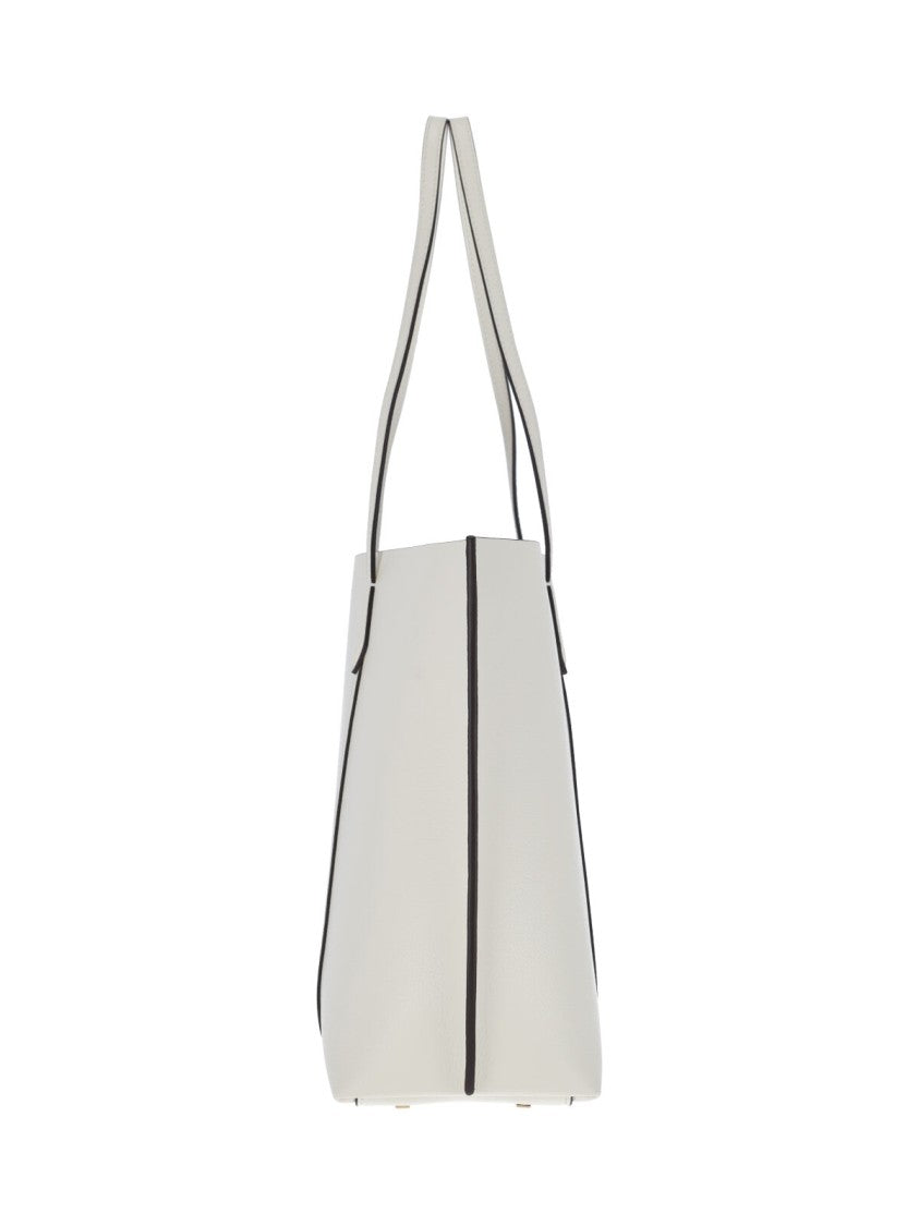 Tory Burch White Perry Calf Leather Tote