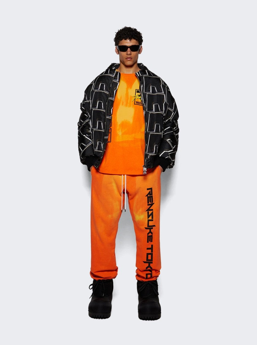 Rensuke Tokyo Heat-Sensitive Logo Sweatpants - Orange And Yellow