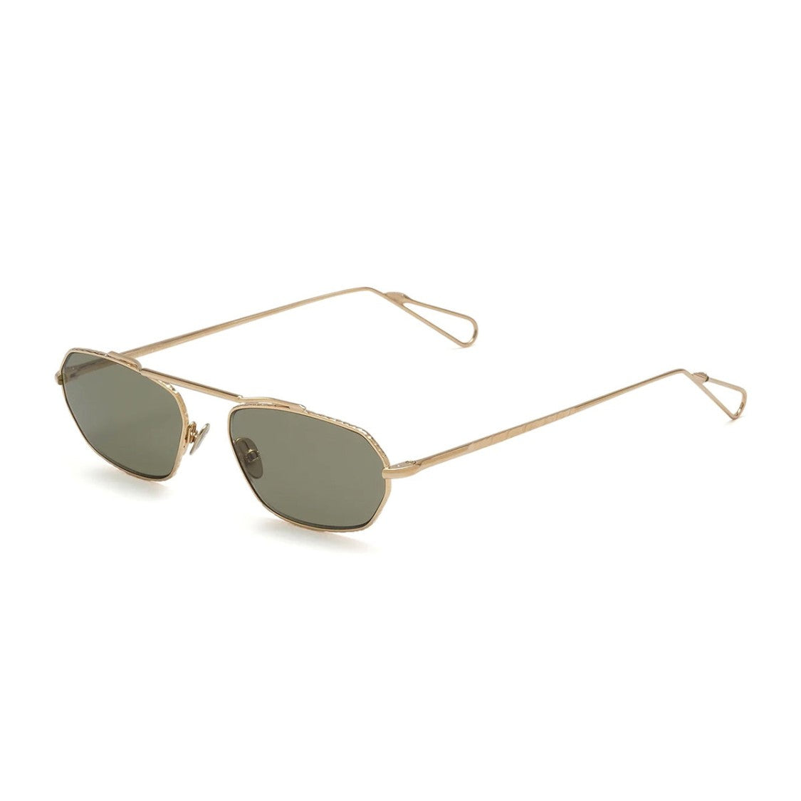 Ahlem Champagne Anjou Minimalist Metal Sunglasses
