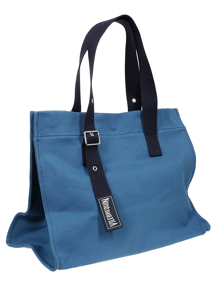 Vilebrequin Spacious Blue Cotton Bag