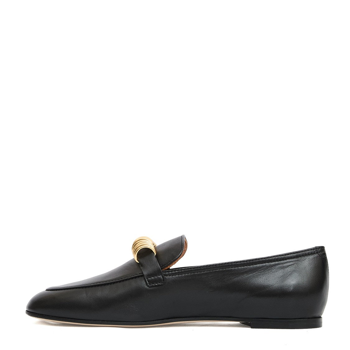 Tod's Black Slip-On Moccasin With Rings