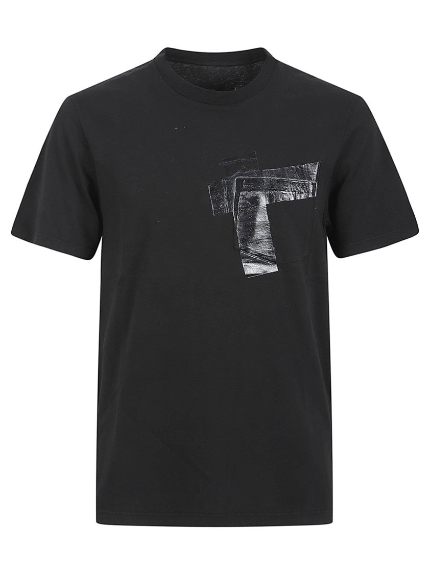 Maison Margiela Short-Sleeve T-Shirt With Textured Abstract Design