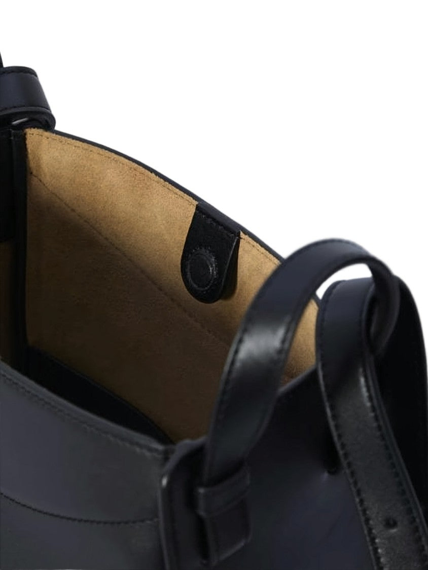 Loewe Structured Black Calf Leather Crossbody Bag