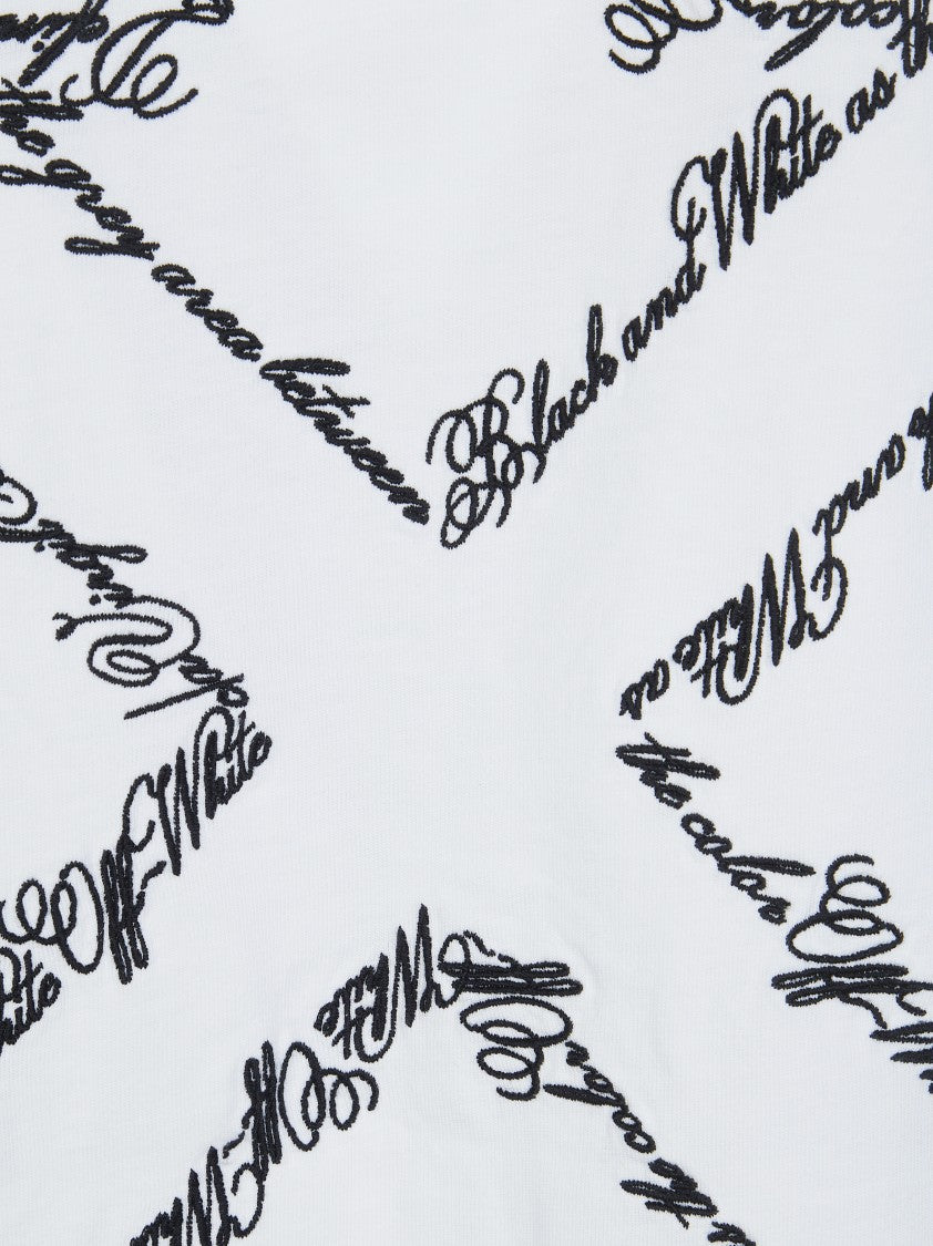 Off-White White Script Logo Front Graphic T-Shirt