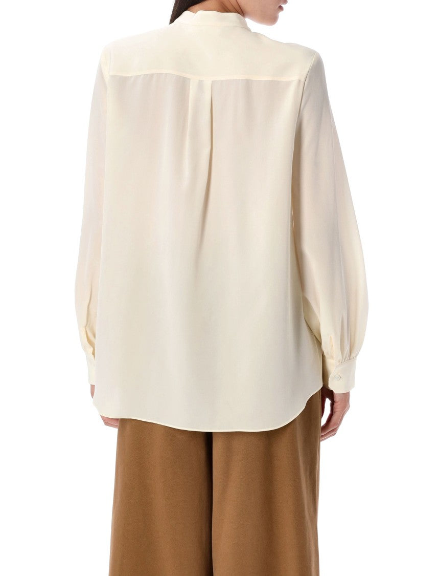Chloé Blouse Flowing Puffed Sleeve Shirt