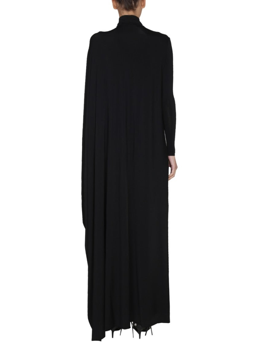 Balenciaga Minimalist Maxi Dress In Stretch Nylon Jersey