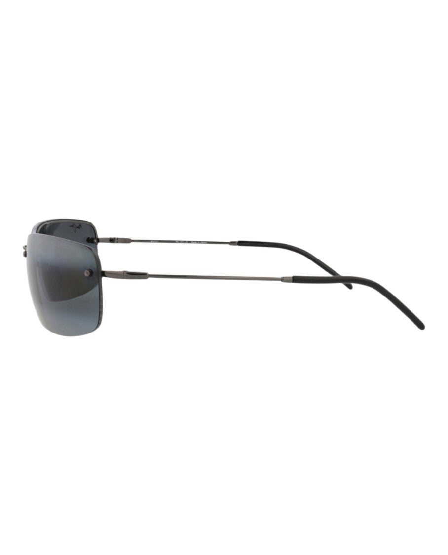 Maui Jim Square-Frame Titanium Alloy Sunglasses