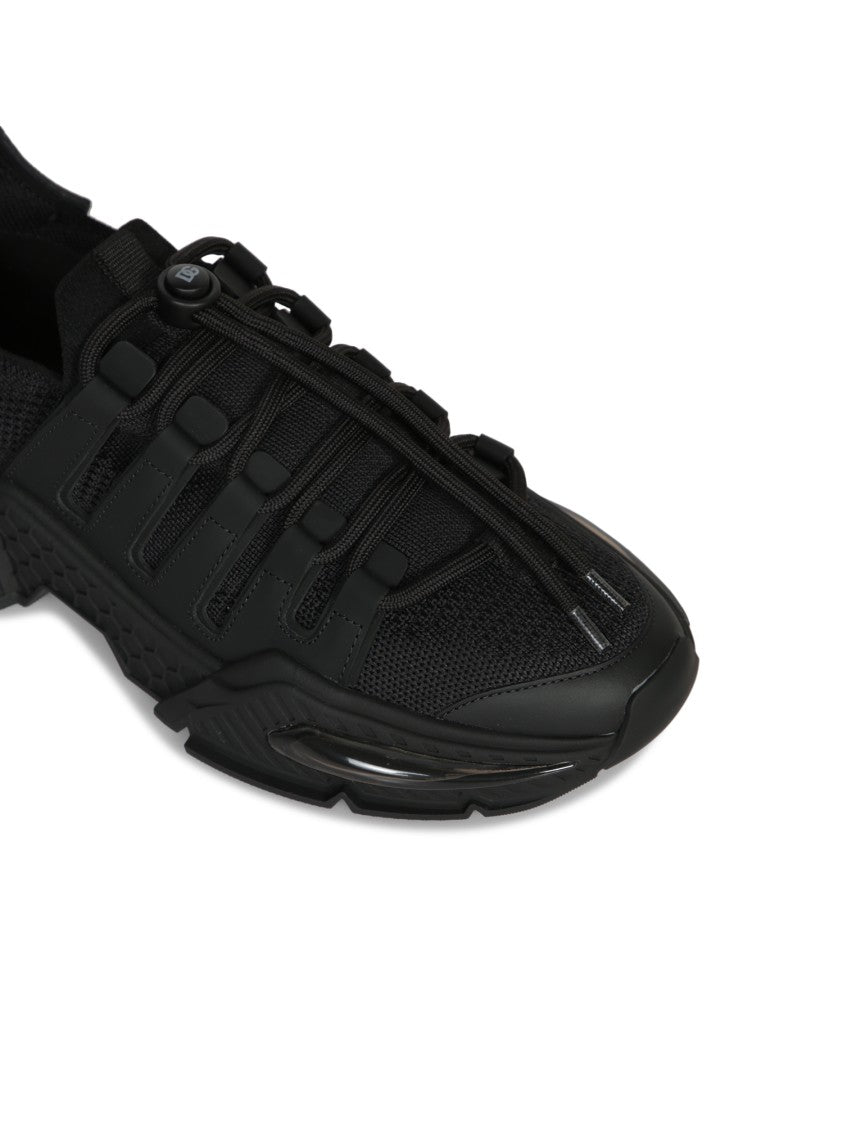Dolce & Gabbana Black Sneakers With Chunky Sole And Breathable Upper