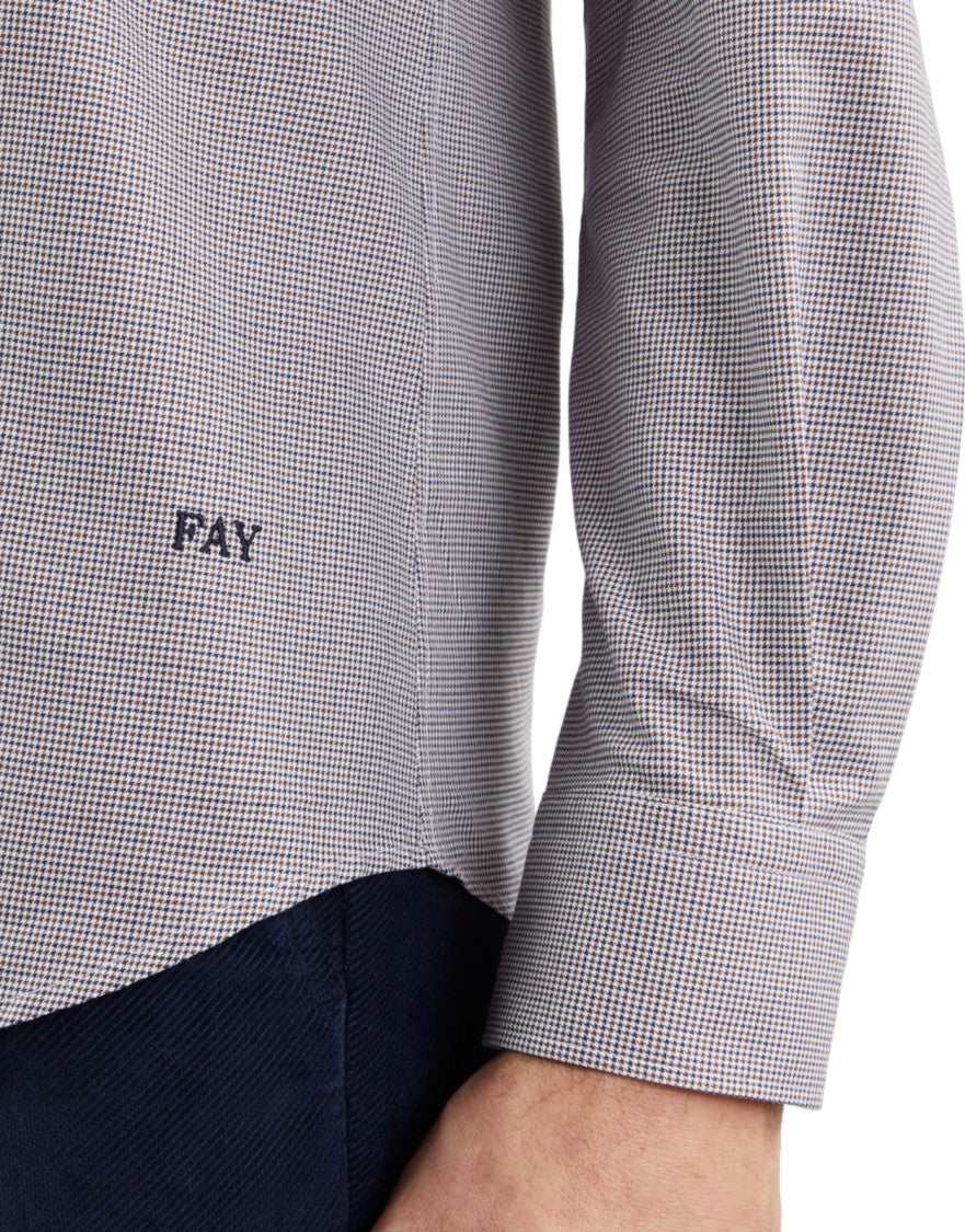 Fay Tailored Micro-Check Men's Shirt