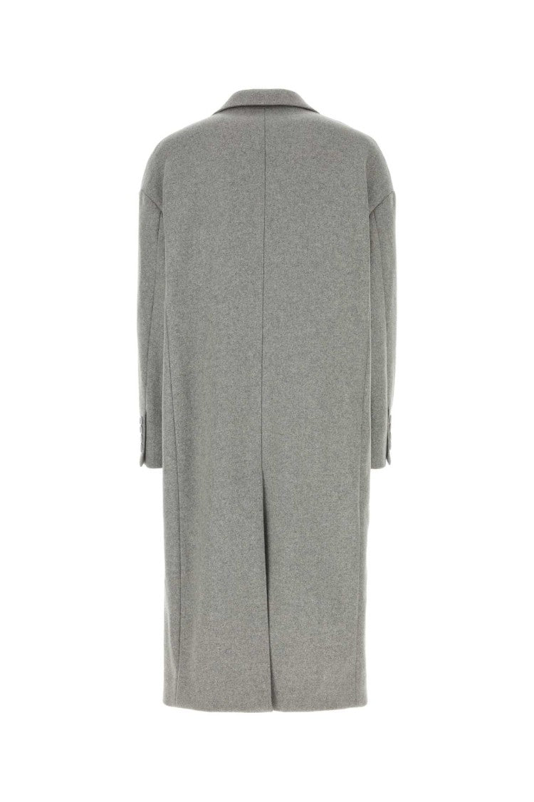 Dolce & Gabbana Grey Wool Blend Coat