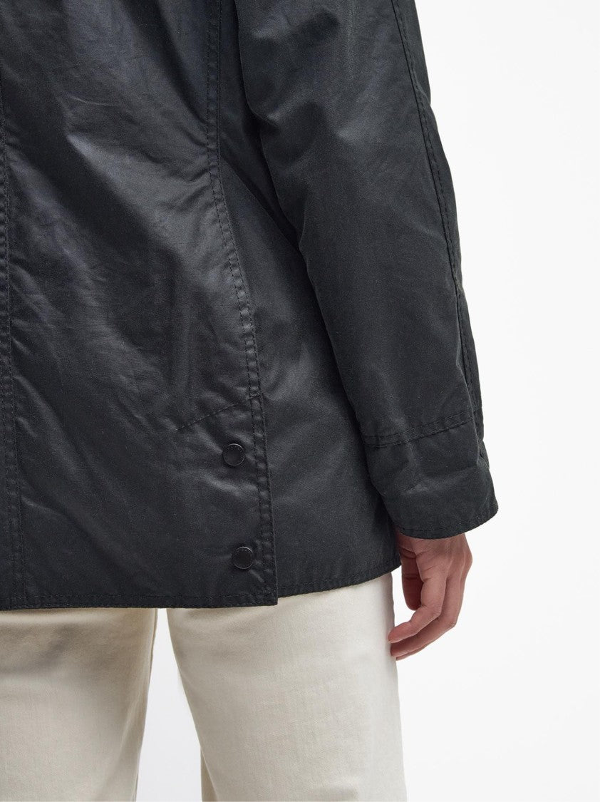 Barbour Classic Button-Up Coat With Corduroy Collar