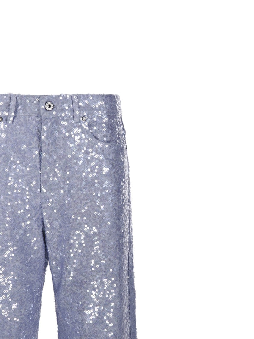 Parosh Straight-Leg Jeans With Sequin Detailing