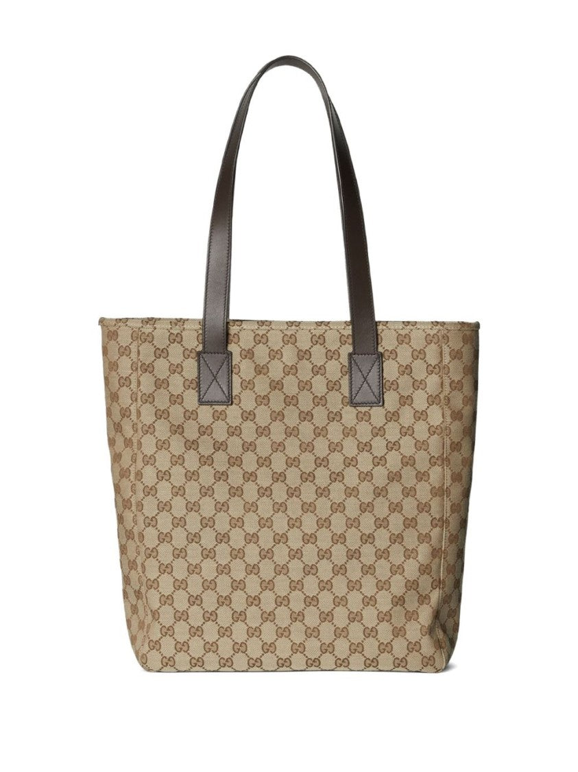 Gucci Beige Monogram Fabric Tote