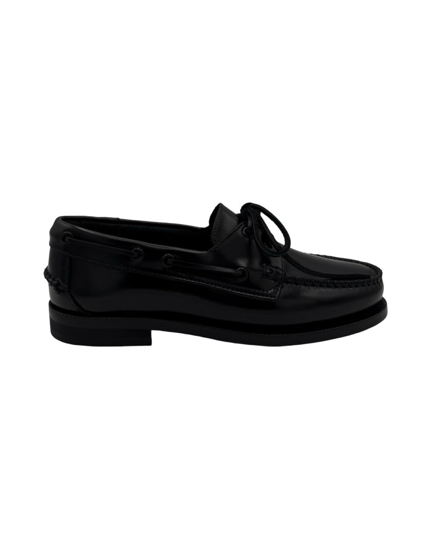 The Sharp Corner Polished Leather Boat Shoe
