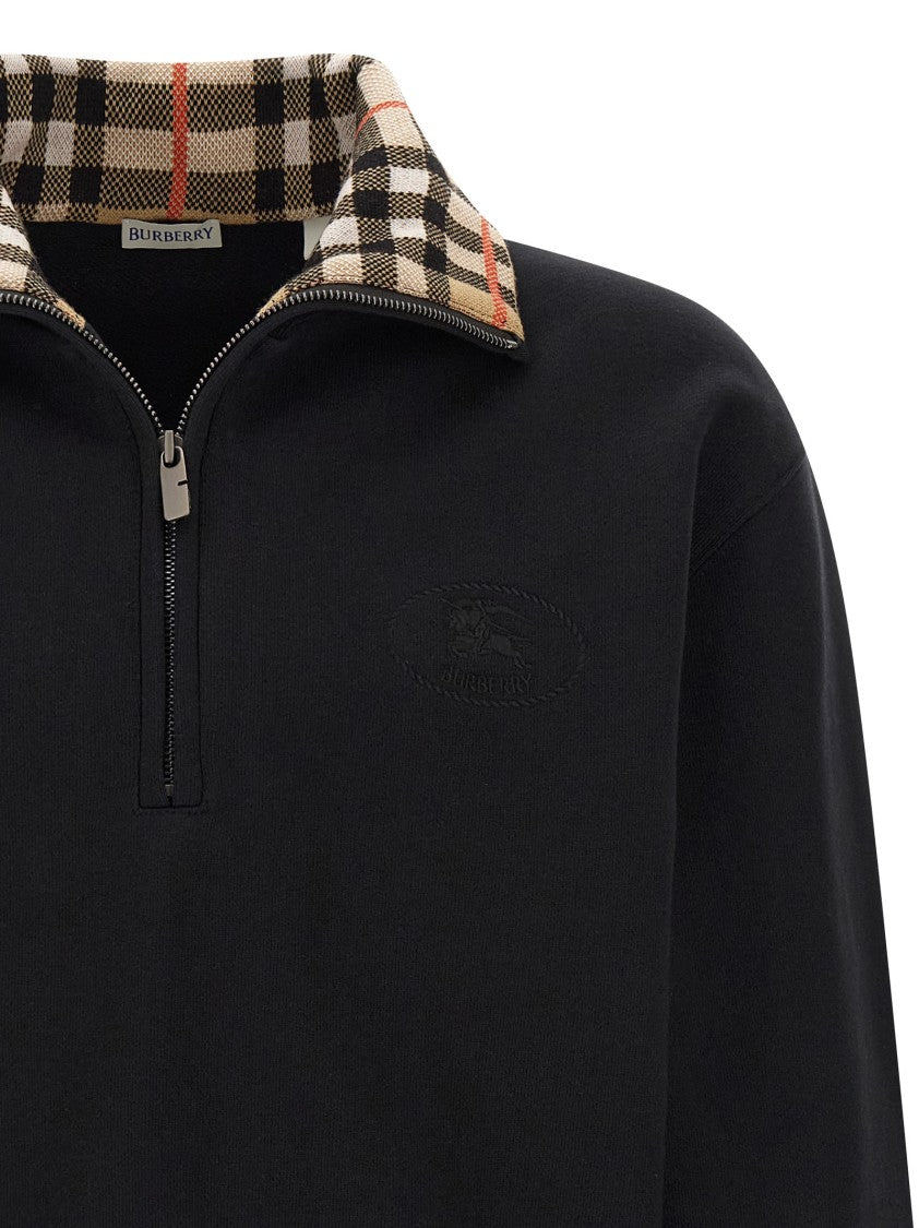 Burberry 'Check' Neck Sweatshirt