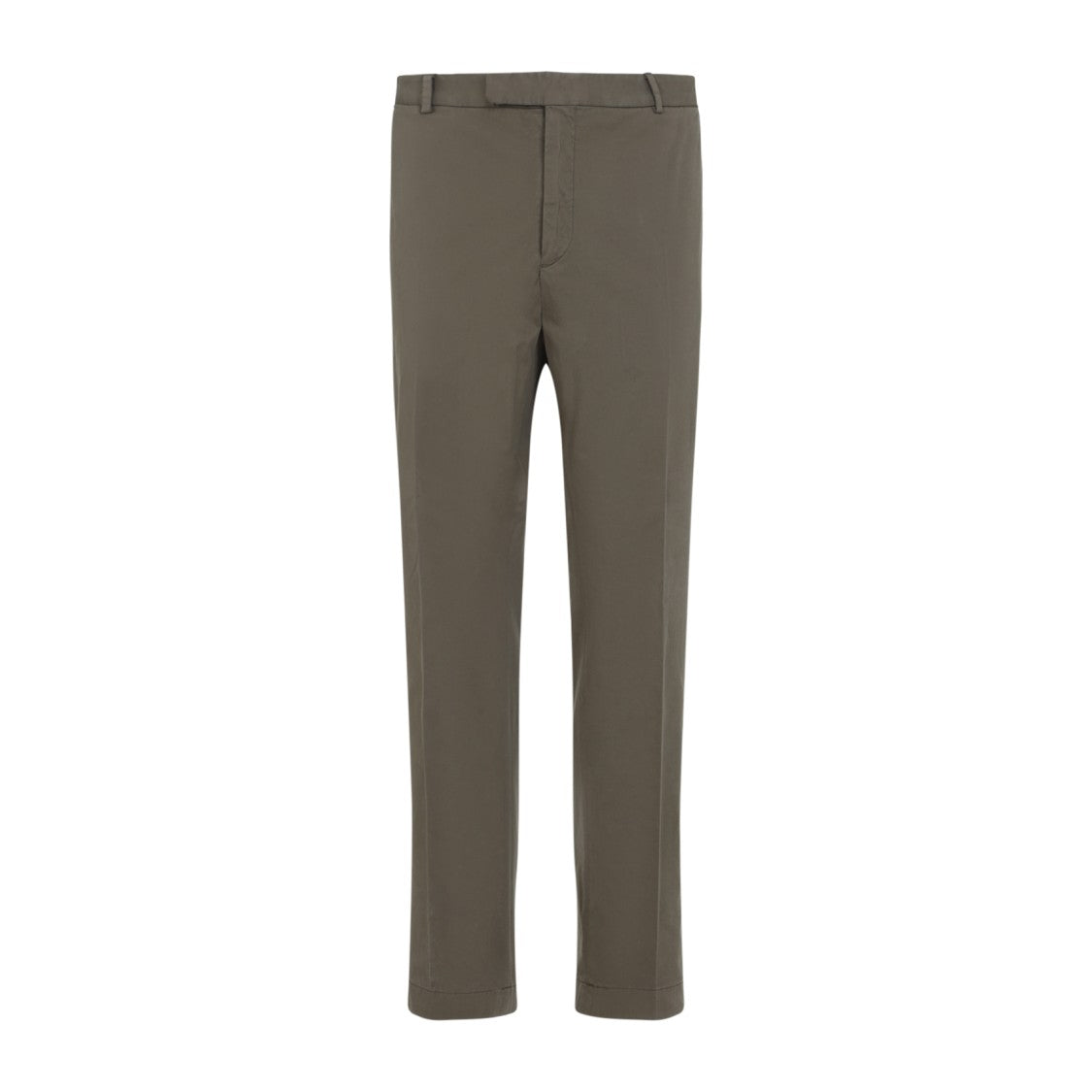 Ralph Lauren X Purple Label Mid-Waist Green Stretch Cotton Pants