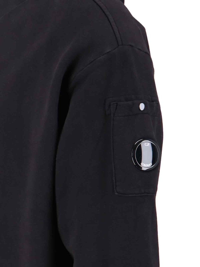 C.P. Company Logo Hoodie – Black