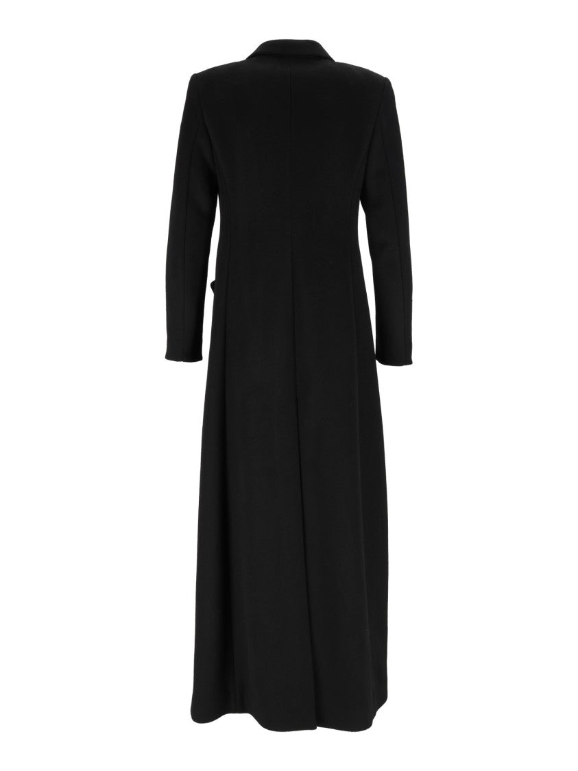 Emporio Armani Black Tailored Single-Button Coat