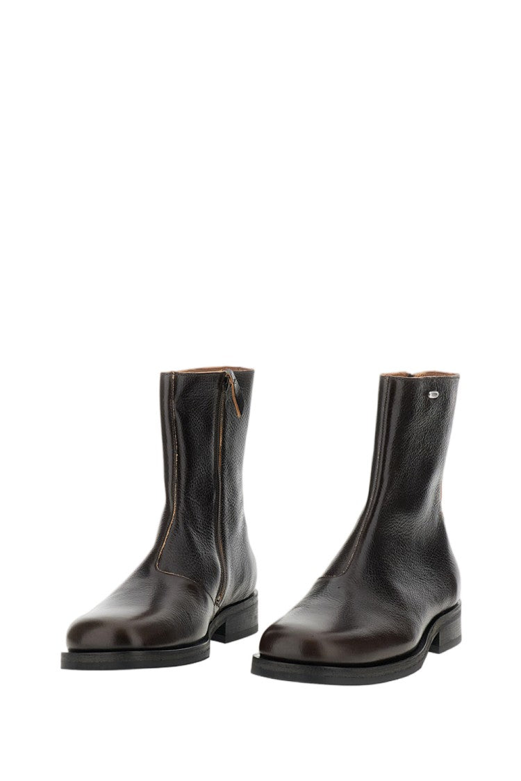 Our Legacy Dark Brown Leather Camion Boots