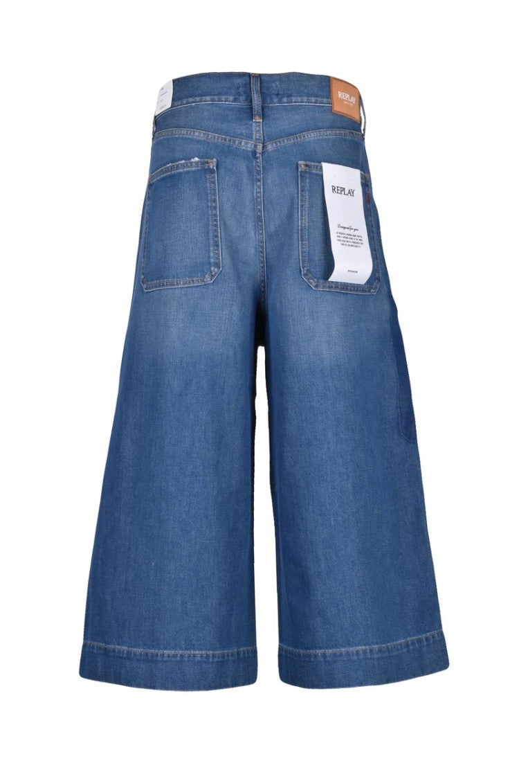 Replay Blue Svanna Cotton Viscose Polyester Jeans