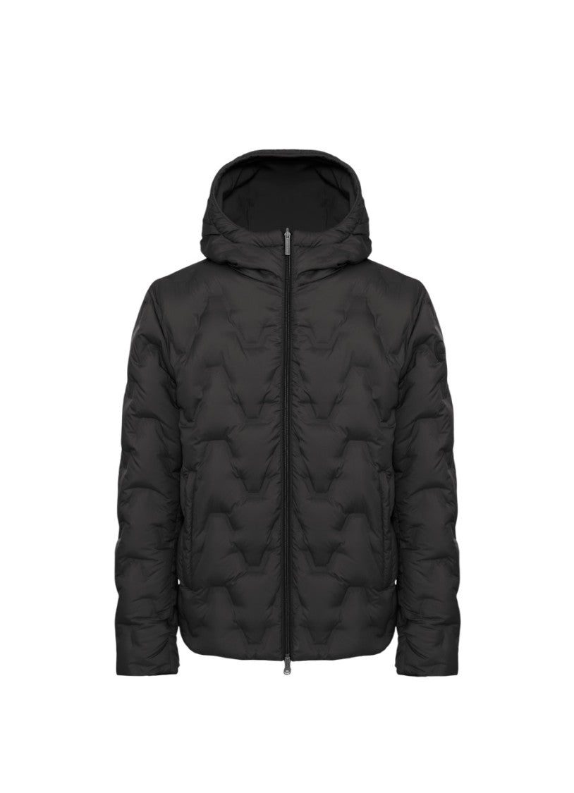 Colmar Originals Reversible Geometric V-Quilted Coat With Adjustable Hood