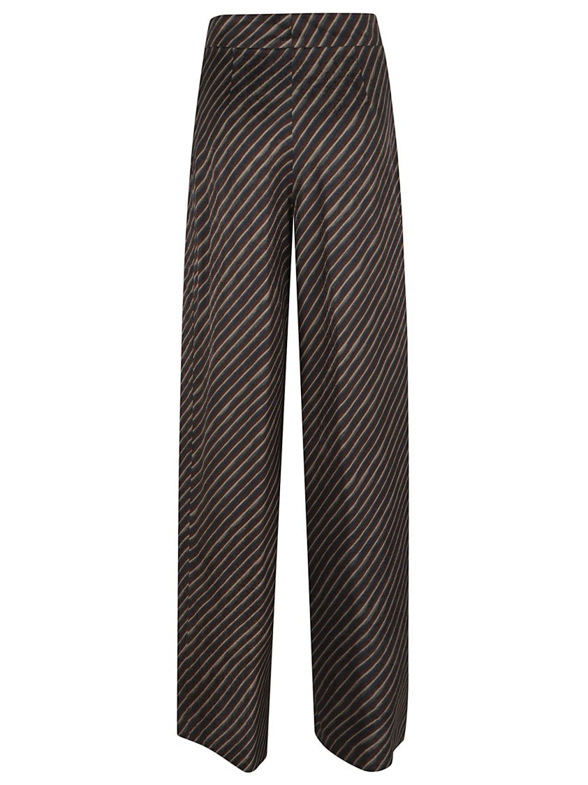 Dries Van Noten Wide-Leg Trousers In 605 Bottle