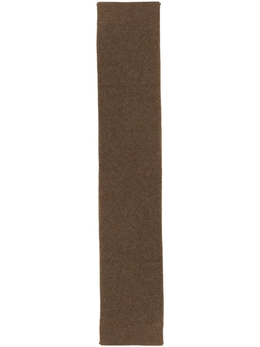 Bottega Veneta Ribbed Edge Alpaca Scarf With Timeless Design