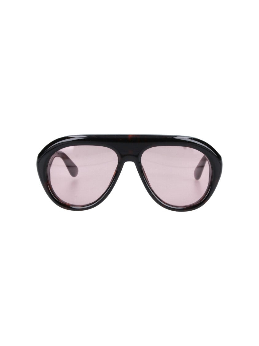 Chimi Teardrop-Shaped Sunglasses With Red Polarized Lenses