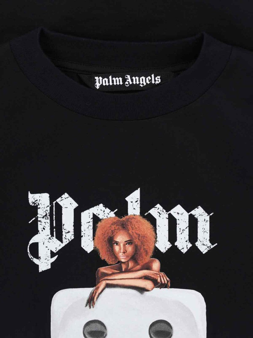 Palm Angels "Holly Pin Up" T-Shirt – Black