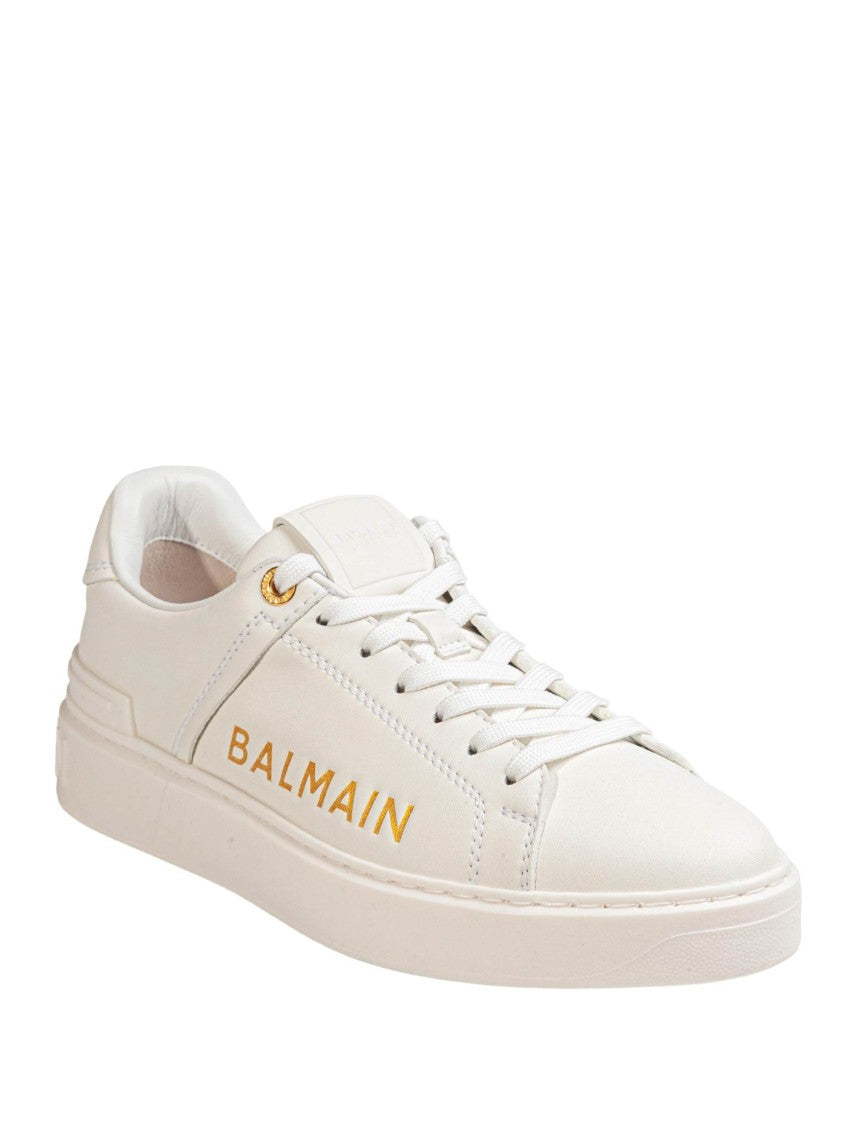 Balmain B Court White Leather Sneakers