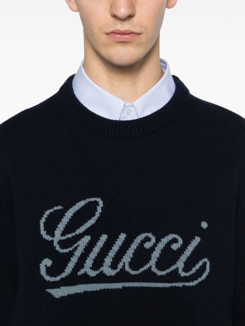 Gucci Crew Neck Black Sweater