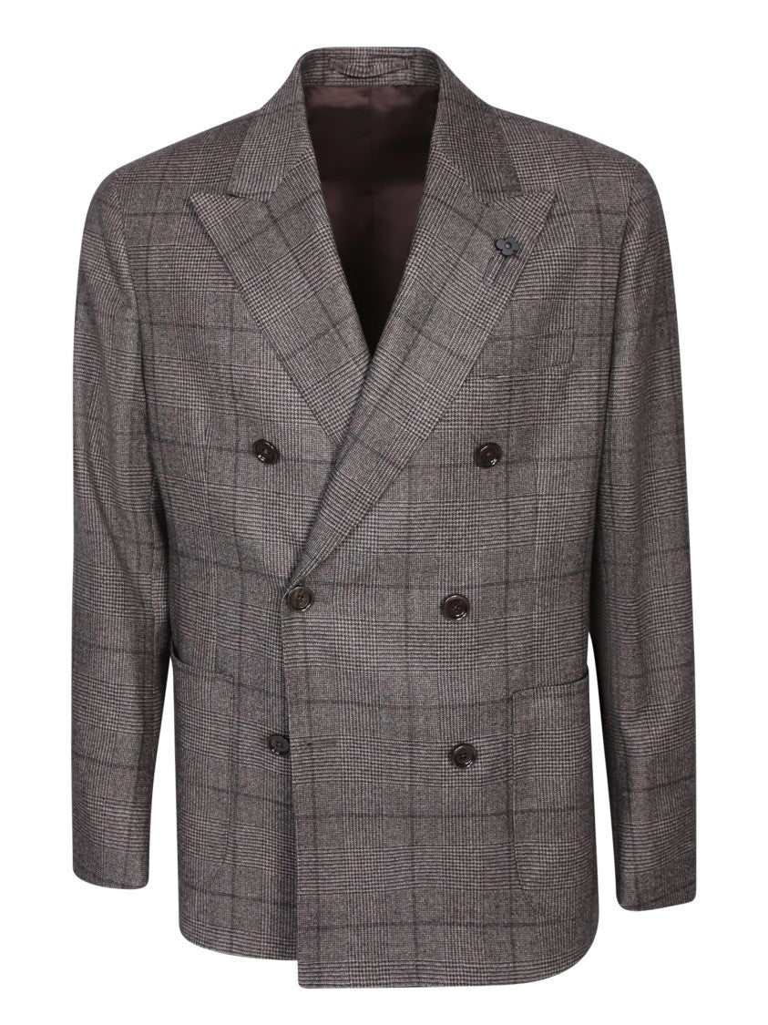 Lardini Wool-Cashmere Blend Blue Suit