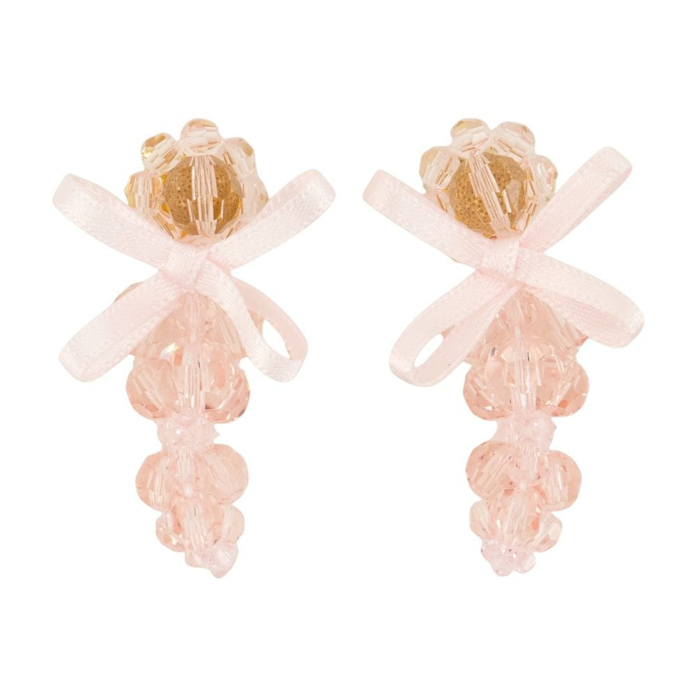 Simone Rocha Crystal-Embellished Bow Earrings With Intricate Detailing
