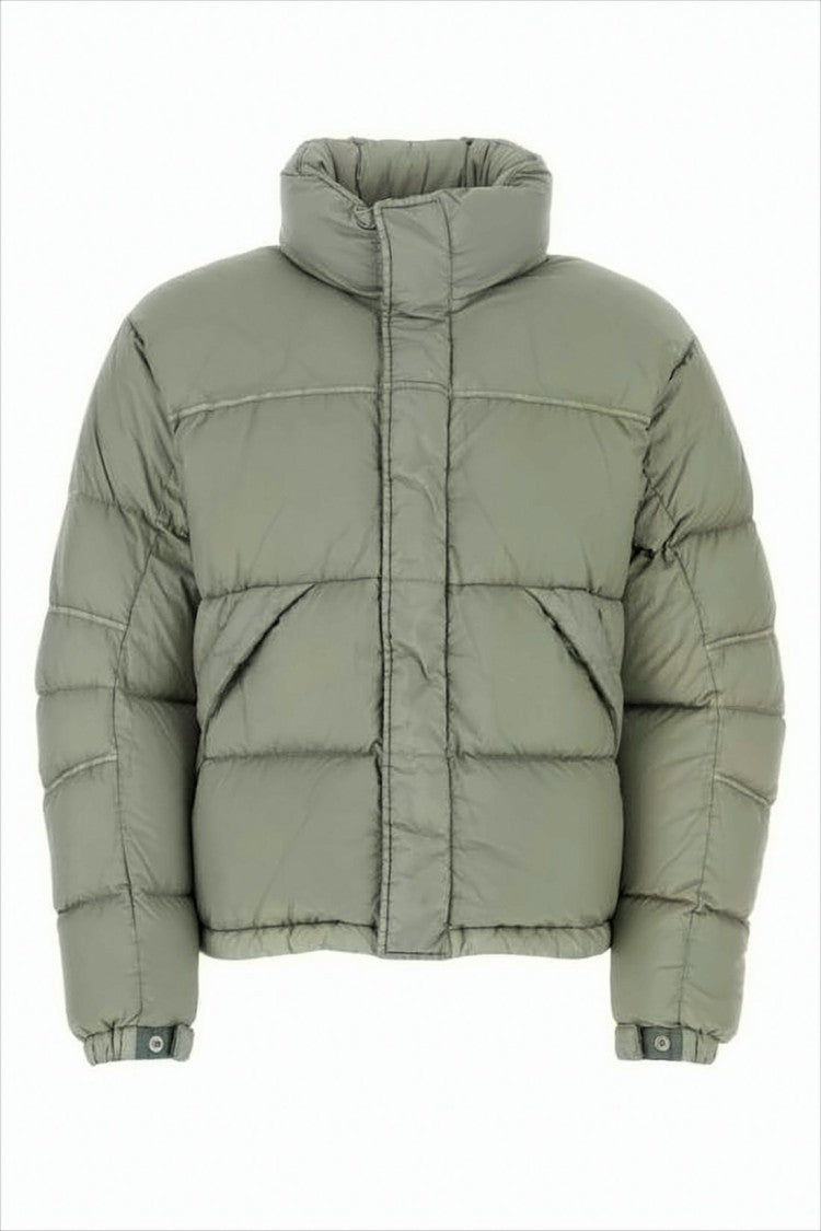 Ten C Cropped High Collar Puffer Jacket