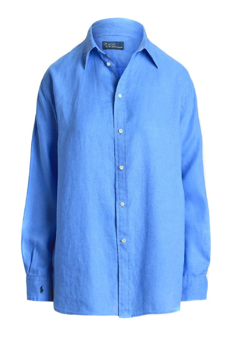 Polo Ralph Lauren Linen Shirt With Classic Collar