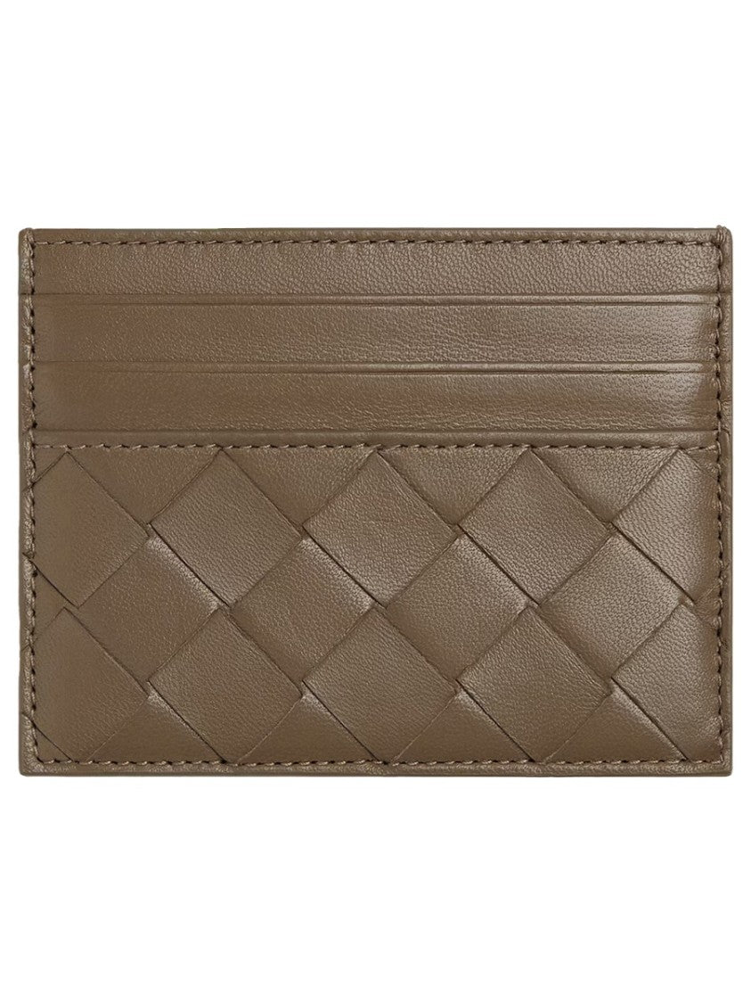 Bottega Veneta Woven Leather Minimalist Card Holder